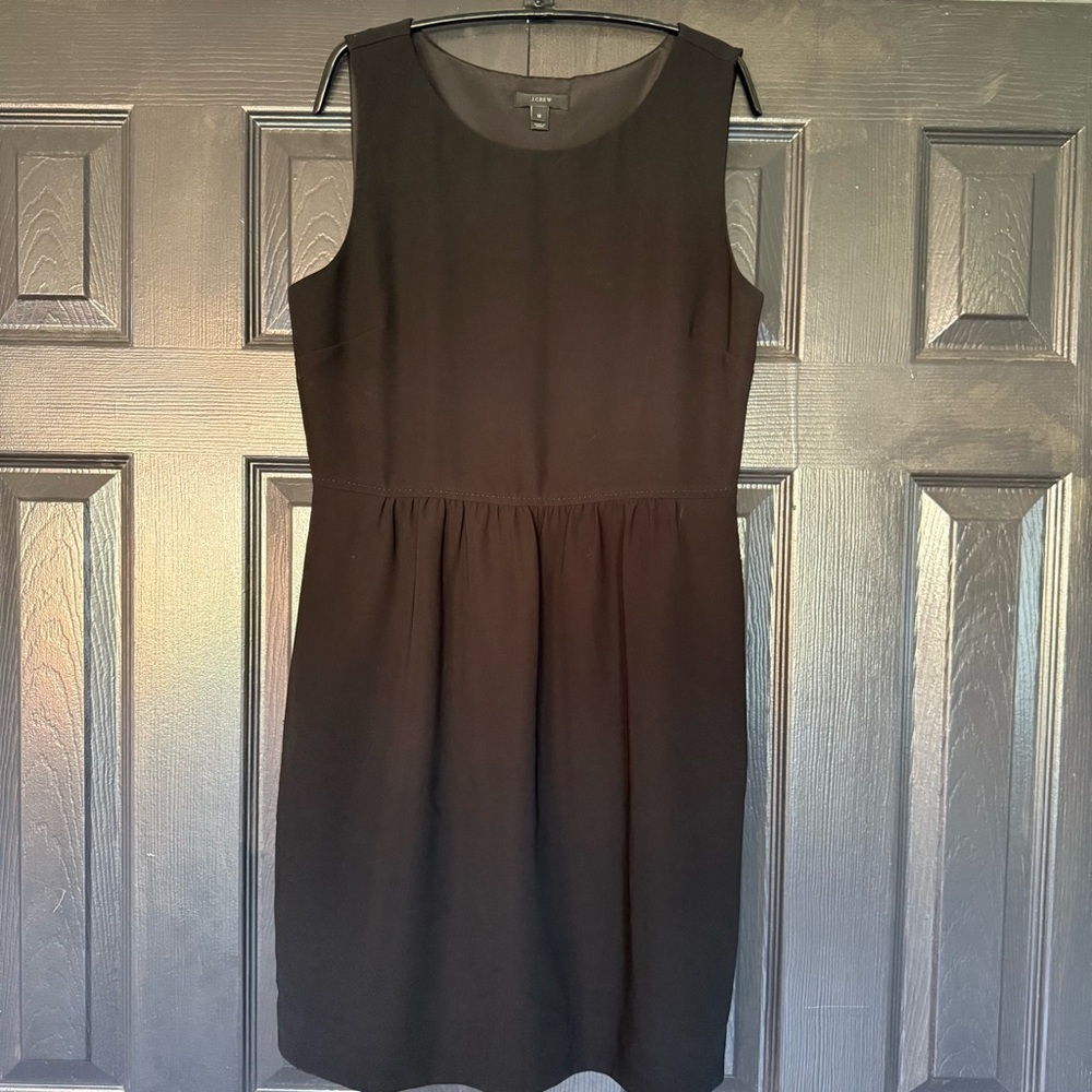 J Crew Daybreak Dress LBD Black size 10